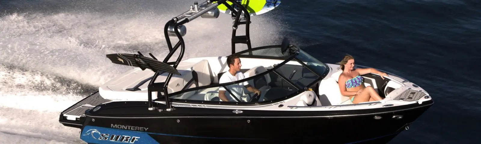 Monterey running on the lake
