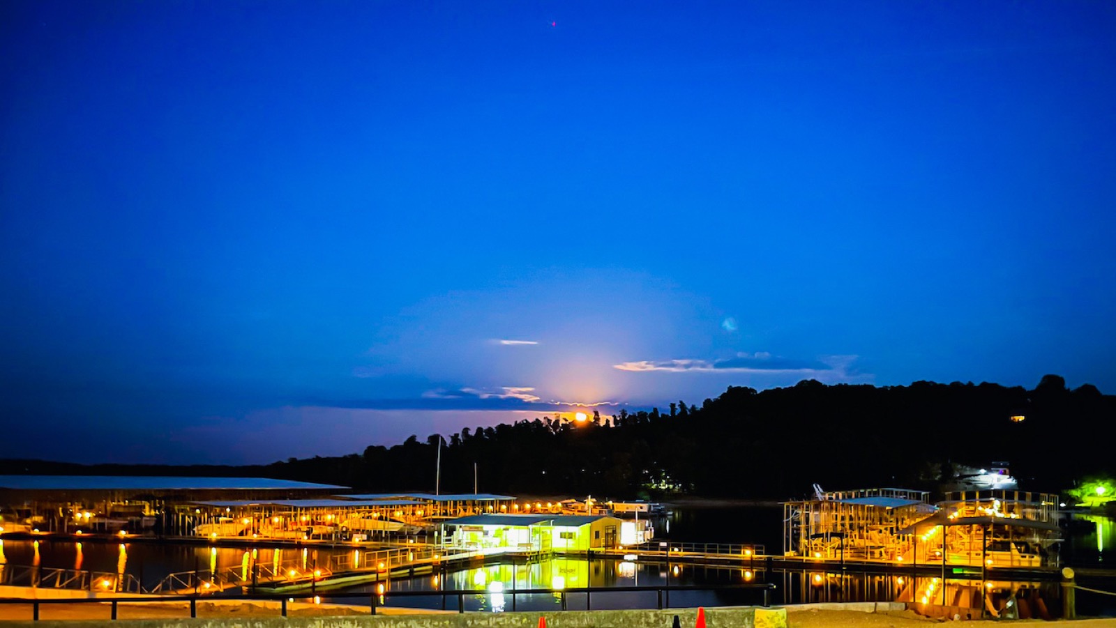 The marina at twilight
